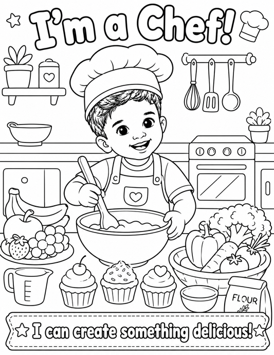 I can Be Anything Personalised Colouring Book