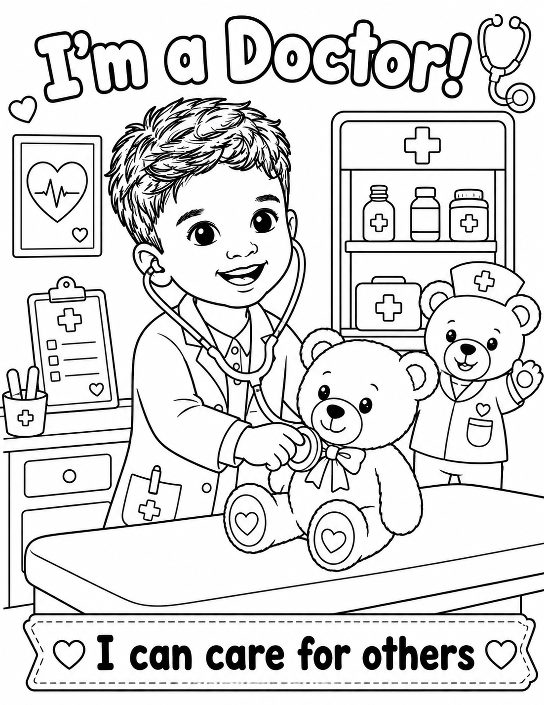 I can Be Anything Personalised Colouring Book