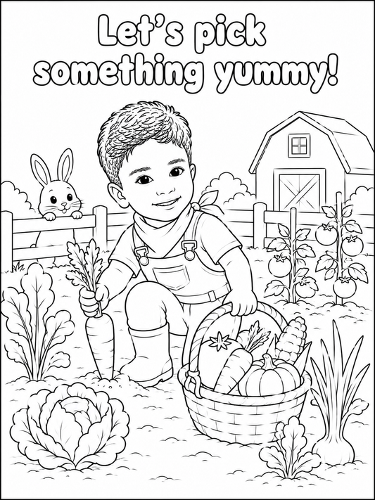 My Farm Adventure Personalised Coloring Book