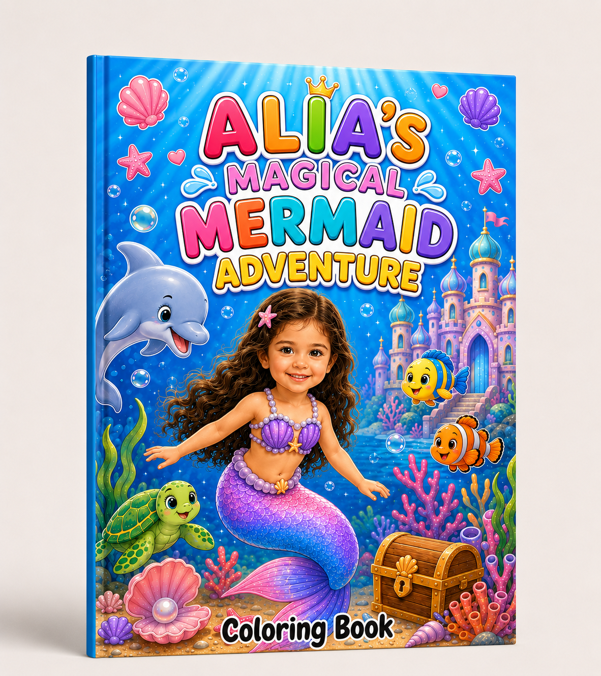 My Magical Mermaid Adventure Personalised Colouring Book