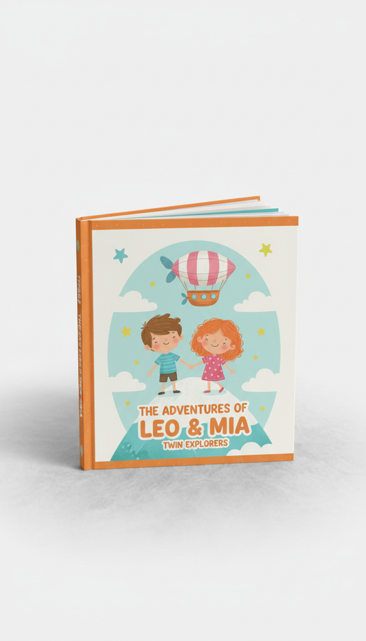 Twin-Sibling Adventure Book For Two